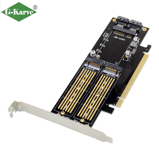 High Quality PCI X16 SSD 6Gbps Internal Server Storage Expansion Card SSD Expansion Converter for Desktop PC