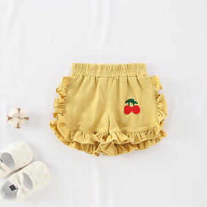 Shorts d'été pour enfants de haute qualité en gros, avec volants et broderies, pour petites filles - Product Image 4