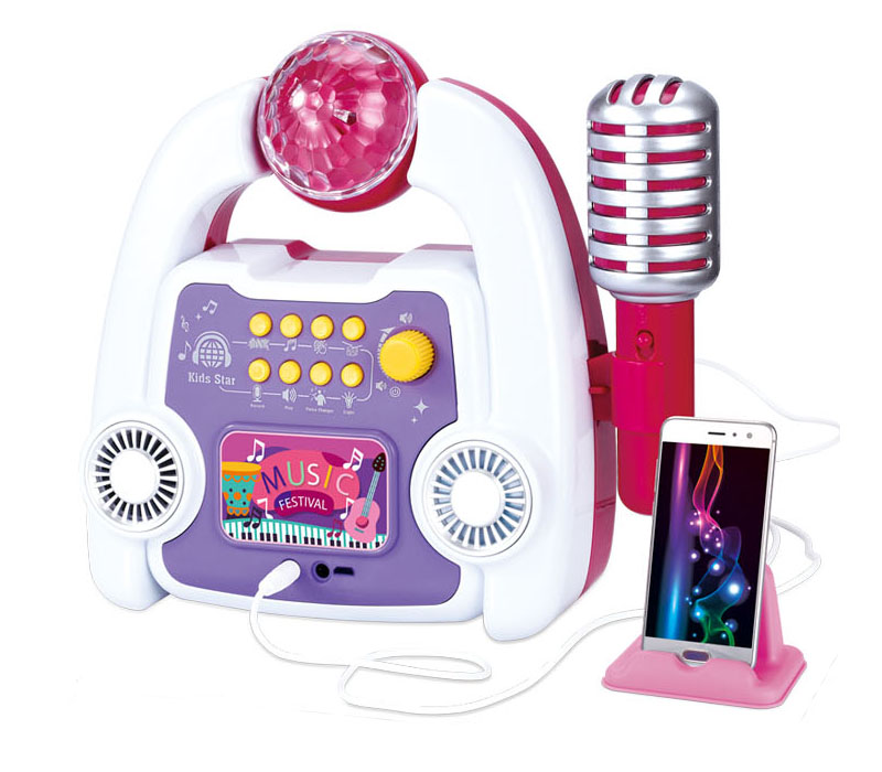 Детские музыкальные инструменты, игрушки, электронная машина для караоке, микрофон для пения, караоке-плеер, динамик, пение-машина, набор для детей