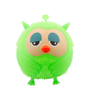 OEM Wholesale <b>LED</b> Light up PU Owl Spiky Puffer <b>Ball</b> Squeeze Toy for Boys & Girls Stress Relief Fidget Toy - Product Image 6