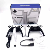 Console de jeu rétro avec mémoire 64 Go, manettes sans fil doubles 2,4 GHz, sortie HD, compatible PS1/FC/MAME, 20000 jeux