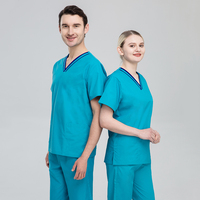 Blouse uniforme à col en V Touchhealthy, uniforme pour les travailleurs de la santé, infirmières, ensemble de blouses à taille élastique, vêtements médicaux
