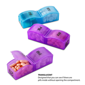 Colorful Plastic Medicine Box One Month 31 Days <b>Pill</b> Storage Independent Multi-Compartment Storage Monthly Travel Tablet <b>Cases</b> - Product Image 5