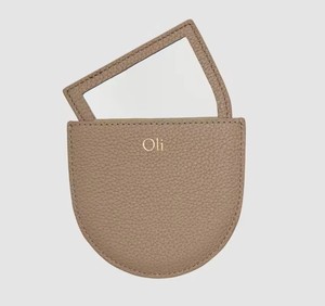 Nhãn Hiệu Riêng PU Da Trượt Túi Trang Điểm Gương Tùy Chỉnh UV In Logo OEM Cá Nhân Nhỏ Gọn Gương - Product Image 2