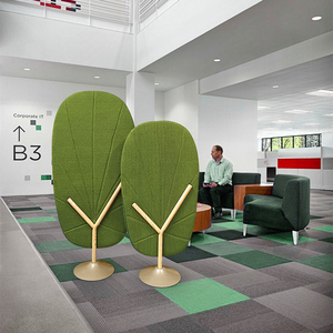 Diseño moderno Hoja de árbol Partición deslizante acústica Oficina flexible y uso escolar al aire libre Pared de partición - Product Image 1