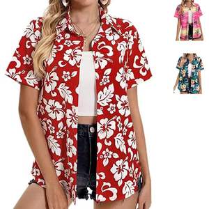 Blusa Casual de Verano con Estampado Personalizado al por Mayor, Camisa Holgada de Moda para Mujer - Product Image 1