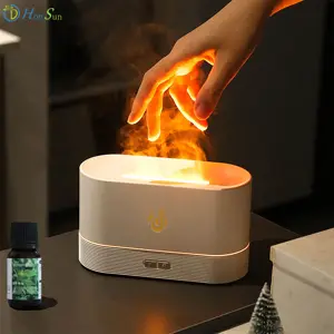 Aromaterapia originale scavato 3D flame 5V color flame lamp spray umidificatore USB espansione macchina per aromaterapia all'ingrosso
