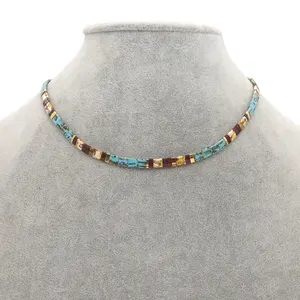 Go2boho Men Jewelry Necklace 2021 Ethnic Jewellery Tila Glass Beads Collar Etnico Collier De Perles Miyuki Bead Necklaces