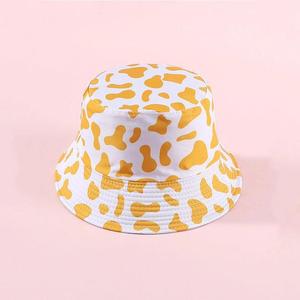 Été Hommes Femmes Double Sides Réversible Pliable <span class=keywords><strong>Bob</strong></span> Hat Gorras <span class=keywords><strong>Blanc</strong></span> Noir Panama Caps Fisherman Hats Cow Print Bucket Hat - Product Image 2