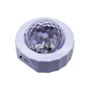 Car Ambient Light USB 7 Color Voice Controlled <b>LED</b> Interior Decorative Magic <b>Ball</b> Light for DJ Music Rhythm - Product Image 2