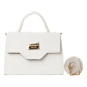Sac bandoulière blanc Fana Lcela Leonor en PU avec fermeture éclair, tendance, imperméable, pour usage quotidien - Product Image 1