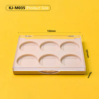 Vente en gros Palette de fard à paupières transparente vide à 6 couleurs avec logo personnalisé Emballage compact de fard à paupières cosmétiques