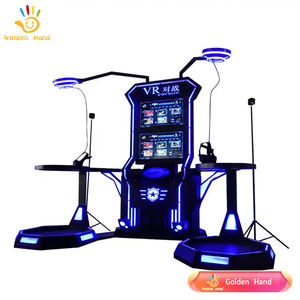 Machine de jeu de tir VR 9D <span class=keywords><strong>HTC</strong></span> Golden Hand, réalité <span class=keywords><strong>virtuelle</strong></span> intérieure/extérieure, construction en métal et plastique, 2 joueurs, 100 jeux, tactile - Product Image 3