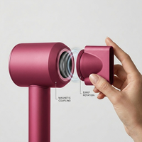 Sèche-cheveux professionnel ergonomique à moteur BLDC haute vitesse avec contrôle de température constant 1500W ionique pour coiffeurs et usage domestique