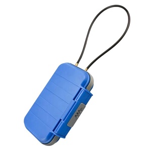 Coffre-fort de voyage étanche avec apparence bleue colorée, serrure à combinaison à 4 chiffres G13, rangement suspendu pour le camping en plein air - Product Image 5