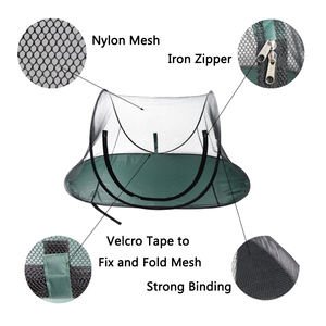 Tente portable pour animaux de compagnie Senful SDT2014 pour chiens, motif uni, cage d'exercice extérieure, respirante, fermeture éclair, 182 cm x 89 cm x - Product Image 3