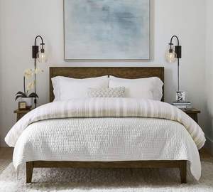 Cama de Plataforma Doble de Diseño Nuevo y Alta Calidad con Estructura de Madera Maciza - Product Image 5