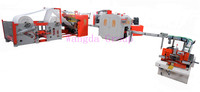 Machine de fabrication automatique de serviettes à main, entièrement automatique, pliante en V, plastifiée, pour la fabrication des mouchoirs faciaux