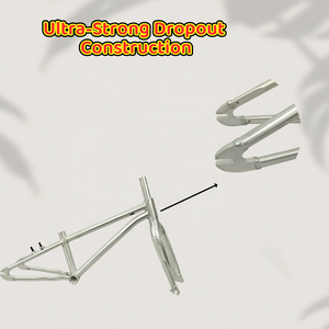 Cadre de vélo BMX Worldcycle HLC16002 26 pouces en aluminium 6061 brut mat pour freestyle, stunt, cruisers, vélos pour enfants, avec logo personnalisé - Product Image 3