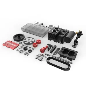 Motor <span class=keywords><strong>TOYAN</strong></span> SEMTO ST-NF2 2026, 7cc, SOHC, 2 Cilindros en Línea, 4 Tiempos, Refrigerado por Aire, Kit de Modelo de Motor Nitro, Construye Tu Propio Motor - Product Image 4