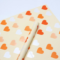 Papier d'emballage pour fleurs DLBZ Virgin Heart, imperméable, design floral, bouquets, emballage de fleurs pour la Saint-Valentin, mariage, artisanat