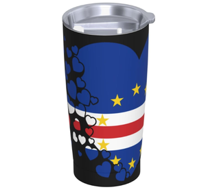 Offre Spéciale – Gobelet Isotherme en Acier Inoxydable de 20 oz avec Drapeau National du <span class=keywords><strong>Cap</strong></span>-<span class=keywords><strong>Vert</strong></span> Imprimé – Idéal pour la Maison, la Voiture, Cadeau, Commande en Gros - Product Image 2