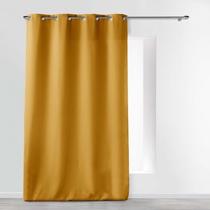 ESSENTIEL LINE - Rideau à œillets en polyester 140x280 cm Ocre - Product Image 1