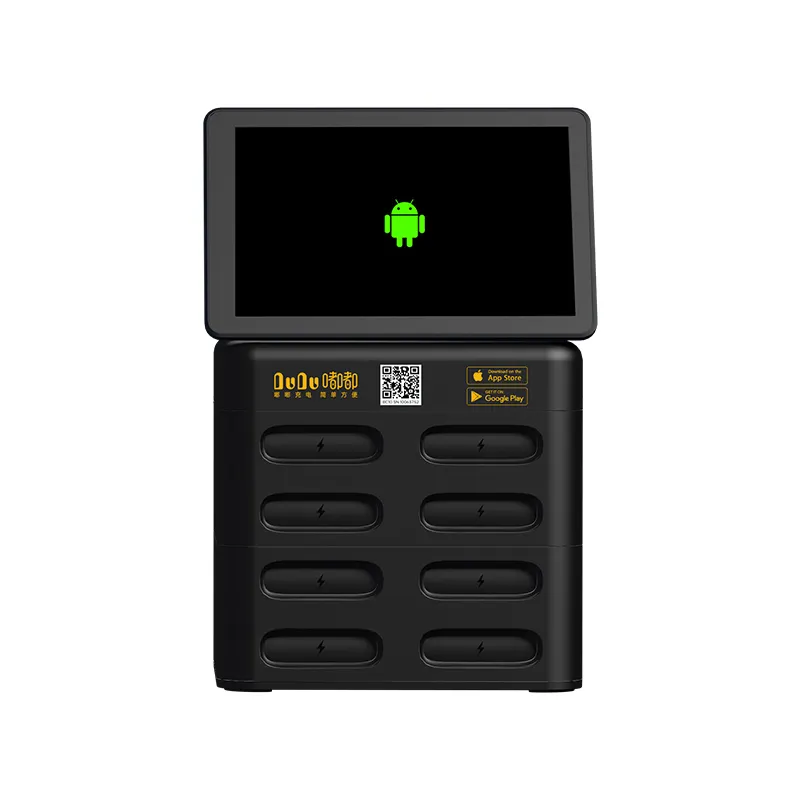 Teknologi baru 8 buah 5000mah Power Bank beberapa telepon seluler portabel umum stasiun pengisian cepat sampel gratis dengan layar