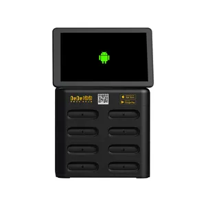 새로운 기술 8 PC 5000mah 전원 은행 여러 공용 휴대용 휴대 전화 고속 충전 스테이션 스크린 무료 샘플