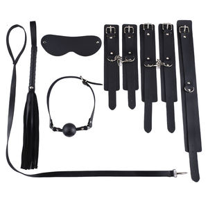 sm set bundled handcuffs couple props sp training mouth ball adult sex toys sex aids - Product Image 3