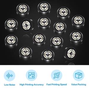 Rueda para impresora 3D Creality, polea de plástico POM, rodamiento 625zz para Ender 3, 10 unidades - Product Image 5