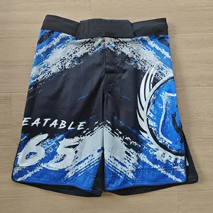 Dblue 2024 עיצוב חדש מכנסי MMA קצרים סובלימציה לאימון סיטונאי מכנסי MMA בהתאמה אישית