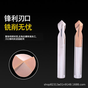Custom Tungsten Carbide End Mills Non Standard 65 Degree 55 Degree Chamfering For Steel Aluminum CNC Cutting Tools - Product Image 3