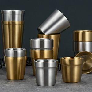 Dishwasher Safe <b>Insulated</b> Cup Stainless Steel Double Wall Rugged Metal Drinking Cup - Product Image 3