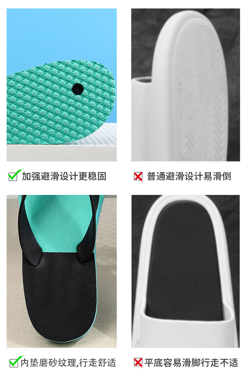 Fashion Slippers For Women Ladies Flip flops Soft Sole Comfor Match Color Couples Flipflops