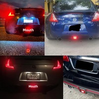 Feu arrière LED de pare-chocs arrière, feu de recul, feu stop, feu de brouillard, feu de signalisation 12V avec lentille fumée/transparente/rouge pour Juke Nismo 370Z, accessoires automobiles