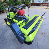 Robot Pemotong Rumput Harga Pabrik Murah, Pengontrol Jarak Jauh, Dapat Merayap di Lereng, Dilengkapi Penggerak Sendiri, Efisien untuk Menyiangi Gulma