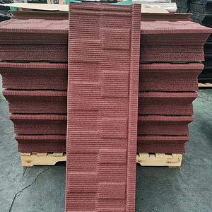 Colorful Stone Coated Metal <strong>Shingles</strong> Roofing Tiles for South Africa Building Materials - Product Image 1