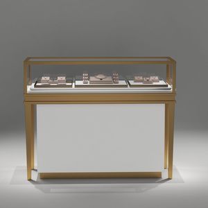 Vitrine à bijoux en verre de luxe avec éclairage LED et système de verrouillage pour l'affichage de bijoux en magasin - Product Image 1