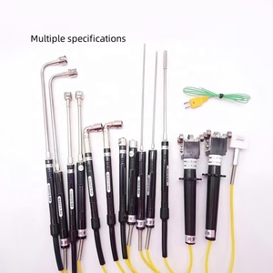 مجس حراري يدوي من النوع K مع مجس استشعار درجة حرارة السطح من الفولاذ المقاوم للصدأ على شكل رقائق/شبكة - Product Image 6