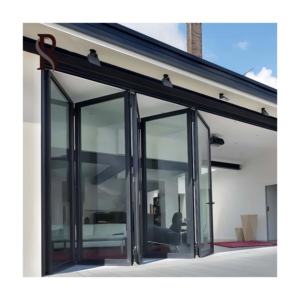 Rising Listo para instalar American Custom Nordic Thermal Break Aluminio Bifold Acordeón Winnipeg Mejor precio Bi Puertas plegables - Product Image 1