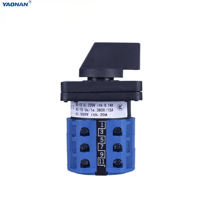 LW26-20 20A Rotary Changeover Switch Universal Cam Selector Switch Generator Power Transfer Switch For Distribution Cabinet