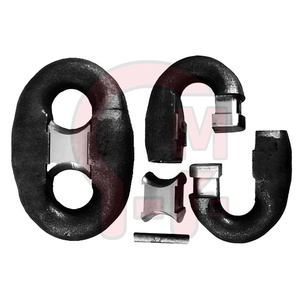 Hlm समुद्री हार्डवेयर गर्म डुबकी गैल्वेनाइज्ड केटर चेन डिचेबल किटर शेकेल समुद्री मूरिंग केटर शेकेल - Product Image 3