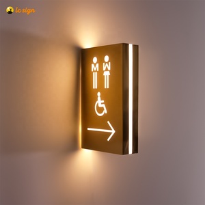 Alışveriş merkezi otel Wayfinding özel kapı işareti tuvalet tuvalet işareti - Product Image 3