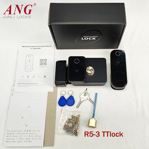 TTlock Haute Sécurité Double Face Empreinte Digitale Mot de Passe Serrure Intelligente Bois et Acier Porte pour Maison Hôtels WiFi Connecté Clé en Aluminium - Product Image 6