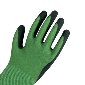 NMSAFETY Găng Tay Xốp Bảo Vệ An Ninh Sân Vườn Bọc Cao Su Thân Thiện Với Môi Trường Lót Màu Xanh Lá Cây Cho Người Lớn & Trẻ Em CE EN388 2131X - Product Image 3