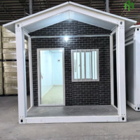 Bureaux conteneurs démontables 20ft 40ft style méditerranéen, maisons conteneurs en panneaux sandwich d'acier extensibles, taille personnalisée