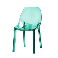 Chaises de salle à manger modernes, chaise de salle à manger transparente violette, chaise de salle à manger en plastique PC, chaise de salle à manger de restaurant