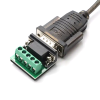 Cable de puerto serie USB 2.0 a DB9 de 9 pines RS485 RS422 con chip FTDI OEM de fábrica, Plug and Play, con revestimiento transparente