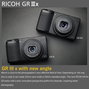 Ri coh GR IIIx, Black, <b>Digital</b> Compact <b>Camera</b> with 24MP APS-C Size CMOS Sensor - Product Image 4